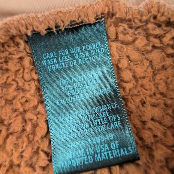 Aviator Nation Teddy Unisex Hooded Half Zip Color Block Jacket Brown Medium - Picture 4 of 7